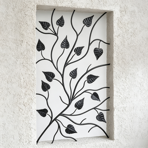 Grille <span class=keywords><strong>de</strong></span> fenêtre décorative contemporaine en fer forgé artisanal, protection <span class=keywords><strong>de</strong></span> fenêtre en fer directement <span class=keywords><strong>de</strong></span> l'usine <span class=keywords><strong>de</strong></span> fer forgé - Product Image 6