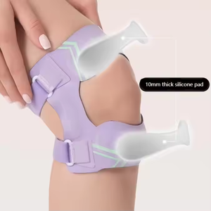 Genouillères Médicales Professionnelles en Néoprène Épais Réglables avec Plaque en Acier Certifiées CE/ISO Fermeture Auto-agrippante Soulagement de la Douleur - Product Image 2