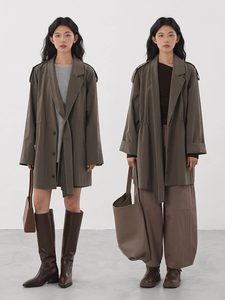 <span class=keywords><strong>Trench</strong></span> Coat da <span class=keywords><strong>Donna</strong></span> VV 2026 Nuovo Stile Casual con Cintura Decorativa e Colletto a Risvolto, <span class=keywords><strong>Trench</strong></span> Coat Chic Retrò a Maniche Lunghe - Product Image 3