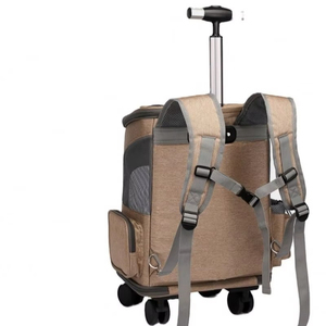 Valise de transport portable pour animaux de compagnie, best-seller BSCI Factory, nouvelle conception Oxford, 4 roues, pour chat et chien, facile à utiliser. - Product Image 2