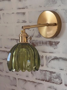 Lámpara de Pared Nórdica con Forma de Tulipán, Funciona con Batería, Pantalla de Vidrio, Recargable, Control Remoto, Lámpara LED Inalámbrica - Product Image 4