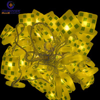 Guirlande lumineuse à LED de forme carrée musulmane pour corps en PVC Raya Ketupat décoratif avec solutions d'éclairage et de conception de circuits