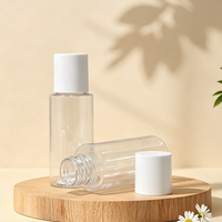 Botella de Plástico PET Cilíndrica para Cosméticos y Cuidado de la Piel, con Tapa Transparente y Cierre de Rosca, Fabricada en China, Personalizable (OEM/ODM)