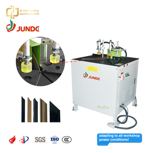 Machine de découpe d'aluminium pneumatique et électrique semi-automatique JUNDE 45/90 degrés de précision 2200W - Product Image 1