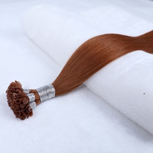 Extensioni per <span class=keywords><strong>capelli</strong></span> brasiliani a punta a U, 100% Remy, doppia trama, cheratina, lisce, pre-incollate, all'ingrosso - Product Image 2