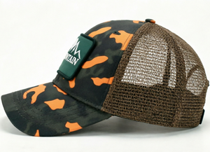 Casquette de baseball camouflage brodée, logo personnalisable, fermeture Velcro, construction à six panneaux, camouflage, voyage en plein air, dos en maille - Product Image 2