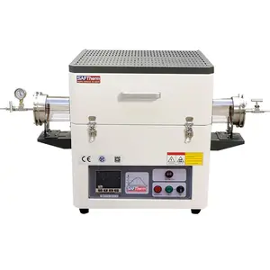 1200C высокотемпературный производитель лабораторное керамическое нагревательное оборудование Печь вакуумная Трубчатая Печь