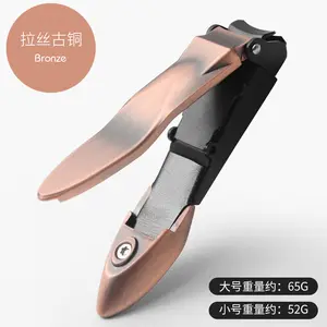 High Quality Large Nail Clippers With Catcher Sharp Heavy Duty Self Collecting Nail Cutters Set Manicure Tools For Thick Nails