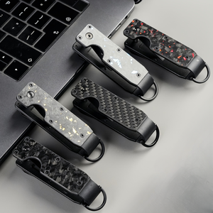 Cartera para Llaves Antirrobo de Fibra de Carbono con Bloqueo de Señal RFID para Tarjetero de Aluminio y Organizador de Llaves - Product Image 1