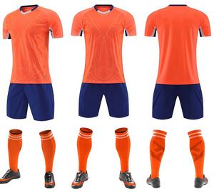 طقم قميص كرة قدم مخصص للرجال مع طباعة بالتسامي، زي رياضي موحد لفريق كرة القدم، ملابس تدريب رياضية - Product Image 3