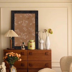 Framed Wall Art Oil <b>Canvas</b> Painting Abstract Animal Design Black <b>Frame</b> Rectangle Living Room Decor - Product Image 4