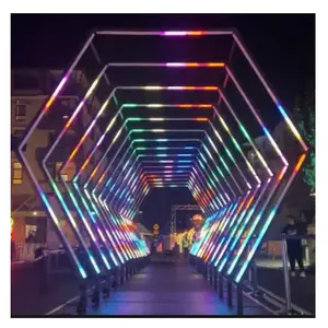 Высококачественные светодиодные сценические огни для диджея, 1 м, 24 В, светодиодная Пиксельная панель для сцены и клубной вечеринки