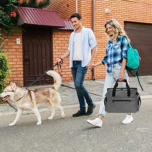 Bolsa de Viaje <span class=keywords><strong>para</strong></span> Perros de Poliéster Personalizada de Fábrica, Maleta <span class=keywords><strong>para</strong></span> <span class=keywords><strong>Mascotas</strong></span>, Bolso de Transporte <span class=keywords><strong>para</strong></span> <span class=keywords><strong>Mascotas</strong></span> de Fin de Semana con Tazón Plegable - Product Image 4