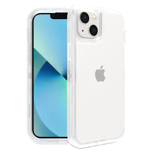 Ốp Robot Bảo Vệ Trong Suốt Ốp Trong Suốt Pha Lê Cứng Cho iPhone, Ốp Điện Thoại Thạch Cho iPhone XR 11 12 13 14 PRO MAX