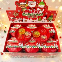 Ensemble de Squishies de Noël multi-styles écologiques en TPR, avec motif cerf, paillettes, sequins et effet gelée, translucides, anti-stress à presser
