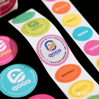 Étiquettes autocollantes en vinyle holographique imperméable de haute qualité, rouleau d'étiquettes vierges, logo personnalisé, forme personnalisée, promotions en supermarché