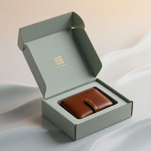 Hộp giấy carton đựng quà tặng, kính mát, mỹ phẩm, quần áo, trang sức, in logo thương hiệu tùy chỉnh màu vàng hồng - Product Image 5