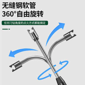 Encendedor Electrónico de Pulso Baolian con Carga USB, Varilla Flexible de 360 Grados, Diseño Resistente al Viento para Estufa de Gas y Uso en Exteriores - Product Image 2