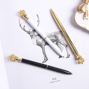 Stylos à bille de luxe créatifs en métal or rose avec encre bleue/noire et recharge Parker - Cadeaux promotionnels - Product Image 4