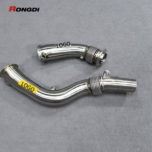 Tuyau d'échappement haute performance en acier inoxydable 304 finition brossée épaisseur 1,5 mm pour S55 F80 F82 M3 M4 F87 - Product Image 3