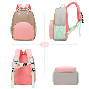 Sac à dos d'école <span class=keywords><strong>personnalisable</strong></span> pour enfants mignon sac à dos préscolaire imperméable avec fermeture à glissière logo continuer caractéristique pour les filles - Product Image 6
