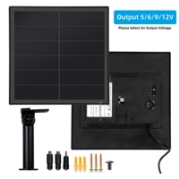 Panel Surya Mini 8W China Sel IBC Kamera Pengawas Baterai Terintegrasi ESP32 Daya Rendah