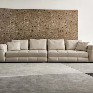 Sofa untuk rumah bahan mewah Italia sofa vila mewah desain ruang keluarga tempat tidur sofa bentuk l mewah