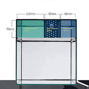 Bể cá nước mặn nano thân thiện với môi trường, kính siêu trong suốt, ít sắt, hình tròn, dành cho rạn san hô - Product Image 6