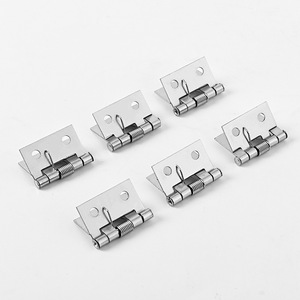 <b>Spring</b>-loaded <b>Hinge</b> 1-inch Automatic Closing Door Window Cabinet <b>Hinge</b> With Screws Minimalist Design 180 Degrees Opening Angle - Product Image 1