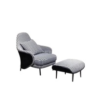 Fauteuil paresseux nordique moderne en métal non pliable pour salon, balcon et mobilier de maison de loisirs