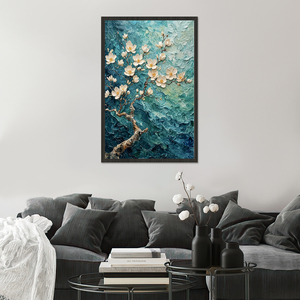 Peinture à l'huile artisanale de haute qualité, fleurs en pleine floraison, 100% peinture à l'huile artisanale pour la décoration de la maison - Product Image 6