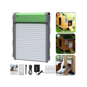 Abrepuertas Automático Ecológico para Gallinero de Plástico LM IP67 Impermeable 4 Modos Resistente a la Intemperie Fácil Instalación Solar - Product Image 1