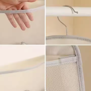 Bolsa de Almacenamiento para Armario de Dormitorio de Gran Capacidad, Bolsillo de Malla Transpirable Multicapa para Calcetines y Ropa Interior, Bolsas de Almacenamiento para Colgar en la Puerta - Product Image 4
