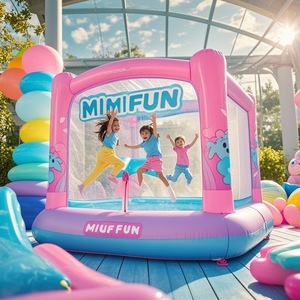 Castillo Inflable de Princesa Rosa de Nuevo Diseño, Trampolín Interior Seguro para Niños, para Fiestas de Cumpleaños de Niñas - Product Image 6