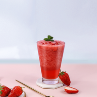 Natural-flavored Strawberry Jam, Canned, for Commercial Use, for Coffee-flavored Dessert Shops, Halal Certified