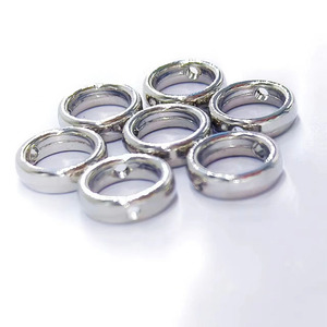 Silver Alloy <b>Spacer</b> Beads Round Geometric Zinc Plated For DIY Jewelry Making Unisex 4.9mm - Product Image 3