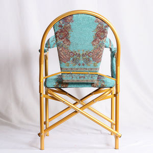 كرسي صلاة معدني للمسلمين بسعر الجملة قابل للطي والتكديس مع وسادة متحركة - Product Image 2