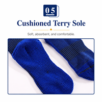 Chaussettes de football personnalisées mi-hautes pour enfants et adultes avec coussinets en tissu éponge, design respirant, chaussettes d'entraînement de football classiques