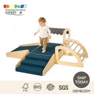 COMPANY Meubles de garderie modernes en bois, échelle à marches pour bébé, pour la motricité globale des tout-petits en crèche - Product Image 2