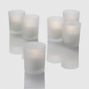 Frosted Glass Votive Holder for Tea Light and Votive Candle