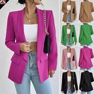Eleganter Damen-<span class=keywords><strong>Blazer</strong></span> in Rosa, Lässige Offene Jacke mit Langen Ärmeln für Büro, Geschäftliches und Alltag - Product Image 3