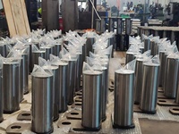 Goupille de base de flèche d'excavatrice (45 #   Acier/40Cr/42CrMo 55-60HRC) pour articulation pivotante de la flèche au châssis supérieur d'excavatrice/chargeuse sur pneus