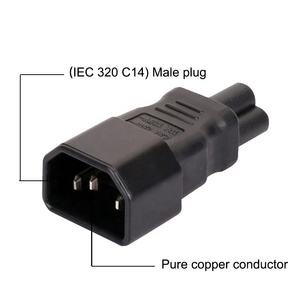 Connettore IEC320 da C14 a <span class=keywords><strong>C5</strong></span> PDU UPS industria spina adattatore convertitore elettrico spina per Computer portatile - Product Image 4