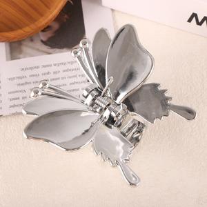 Pinzas de Pelo con Forma de Mariposa Esmeriladas al por Mayor, Pinzas de Pelo Coreanas Dulces en Dorado y Plateado, de Acrílico y Plástico para Mujer - Product Image 5