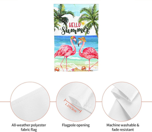 Bandera de Jardín de Primavera/Verano con Pájaros Cardenales, 12x18 Pulgadas, Doble Cara, Decorativa para Exteriores, Bandera de Bienvenida para Patio con Flores de Dogwood - Product Image 2