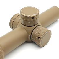 Lunette de tir LPVO 1-8X24FFP HENF, viseur télescopique avec illumination rouge, couleur beige, viseur optique