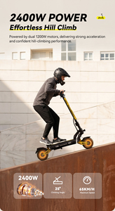 Trottinette électrique EU Warehouse 60V 23.4ah, grosse batterie, tout-terrain, double moteur, rapide, pour adultes - Product Image 2