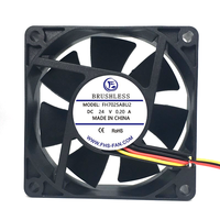 Ventilateur axial DC 7025 3 pouces 12V 24V 70x70x25mm, ventilateur de refroidissement DC à faible bruit pour processeur vidéo LED