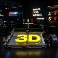 Mesin Printer Tanda 3D Industri, Printer Huruf 3D Dimensi, Printer Logo Bercahaya, Mesin Signage 3D untuk Periklanan, Tanda Bercahaya