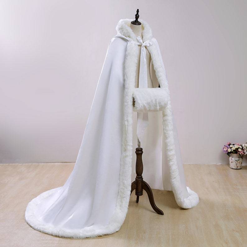 winter white velvet wedding dress Queens Gown Pure Cape Cloak for Bridal Wear 071225 The Jefferson Hotel is Silk Satin Colors:Midnight Blue 872